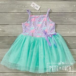 Pete + Lucy Cotton Candy Delight Tulle Dress Size 4T